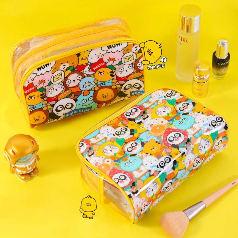 

Cosmetic Bags & Cases W&G Ins Cartoon PVC Bag Kawaii Waterproof Toiletry Large Capacity Student Stationery Storage, Figure 1