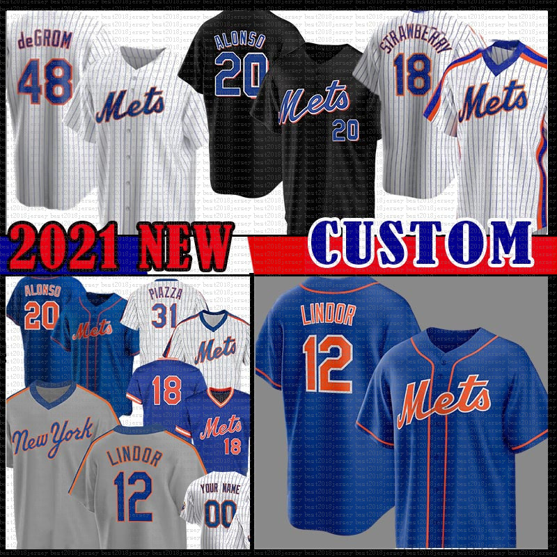 

12 Francisco Lindor 23 Javier Báez Baseball Jersey Pete Alonso 48 Jacob deGrom Jeff McNeil Darryl Strawberry Noah Mets Syndergaard New Conforto York Keith Hernandez, Jersey(daduhui)