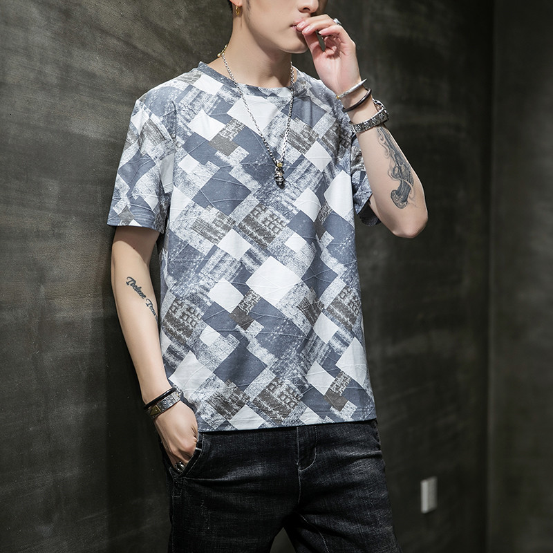 

2021 New Spring Summer Men Design Tshirt Short Sleeve Slim Fit Cotton O-neck T-shirt Casual Outwear t Shirt Male Tops High Quality Teic, Dark grey