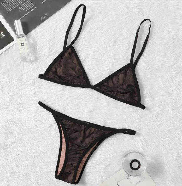 

2021 high quality Women bikini Swimsuit Set Design Sports Bra Vest +Pants Leggings Swimwear Fashion Tracksuit, Black
