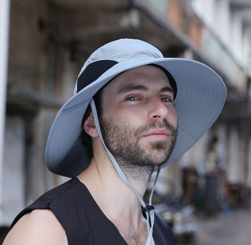 

Cloches 3 Colors Est Bucket Hat Boonie Hunting Fishing Outdoor Beach Unisex Breathable Hats, Dark grey