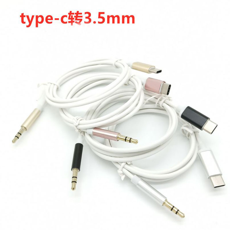 

Car AUX Cable Type-C Male To 3.5mm Jack Audio Adapter Cables For Speaker Samsung xiaomi