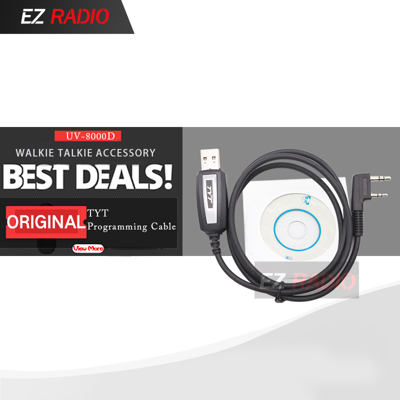 

Original TYT USB Programming Cable+CD For Handheld Walkie Talkie DM-UVF10 TH-UV8000D TC-8000 TH-UV8000E TH-UV9D TH-F8