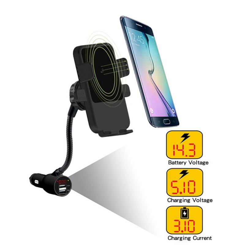 

Cell Phone Mounts & Holders Car Wireless Charging Universal Navigation Mobile Bracket Innovative Cigarette Lighter Dual USB Smart Fast Charg