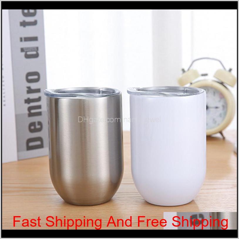 

12Oz Sublimation Straight Wine Tumbler Egg Shaped Wine Glass Double Walled Stainless Steel Tumblers For Sublimaton Customize Diy Uniqu R7Rb4