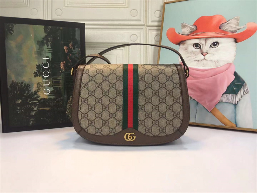 

GUCCI 2021 Designer design high quality brand classic shell slanting bag, GG European and American style