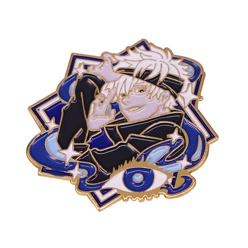 

Pins, Brooches Japanese Anime Pirate Brooch Roronoa Zoro Badge Pin Inspired Cartoon Boy Emblem For Fans Packback Shirts Decoration, Gray