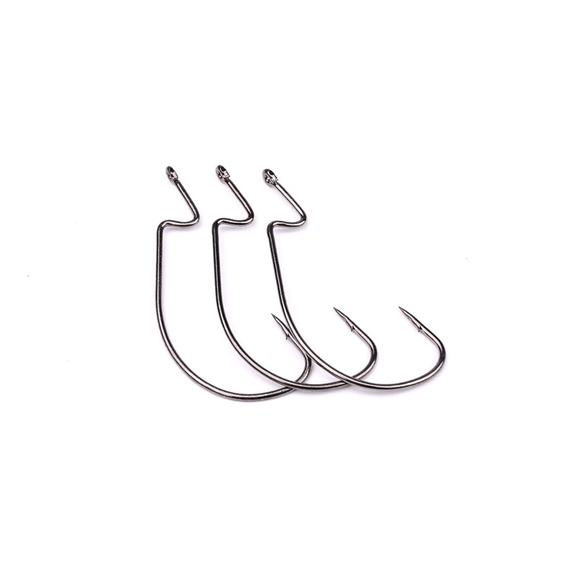 

200pcs 38105 1/0#-5/0# Worm Hook High Carbon Steel Barbed Fishing Hooks Fishhooks Pesca Fishing Tackle Accessories A-043 27 Z2