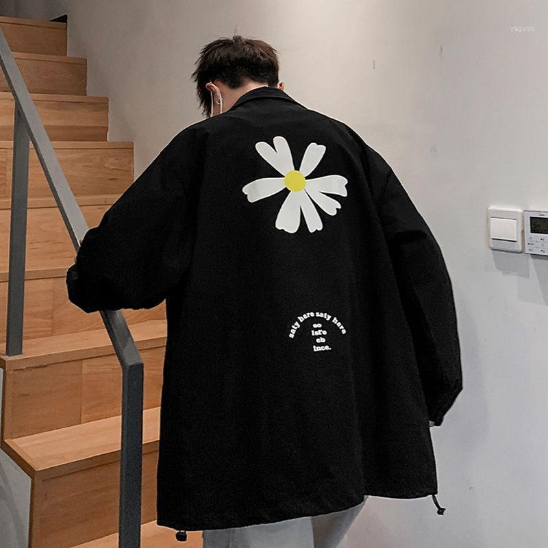 

Fall 2021 Four Color Men's Trendy Stand Collar Print Casual Loose Jacket Young Fashion Hem Band Mouth Design Plue Size -5XL Jackets, Black