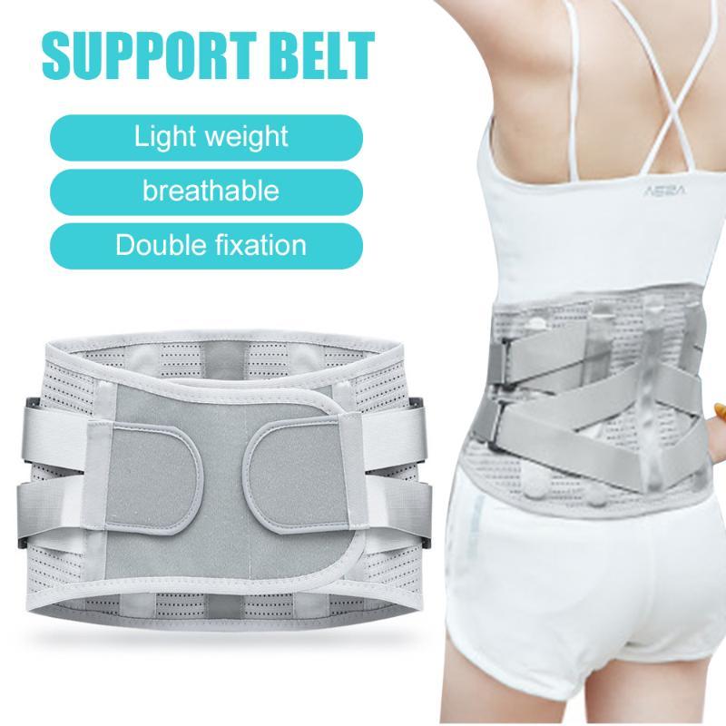 

Waist Support 1PC Woman Adjustable Self Heating Warm Belt Back Brace Widen Fitness Thermal Body Abdominal Protector, Light grey