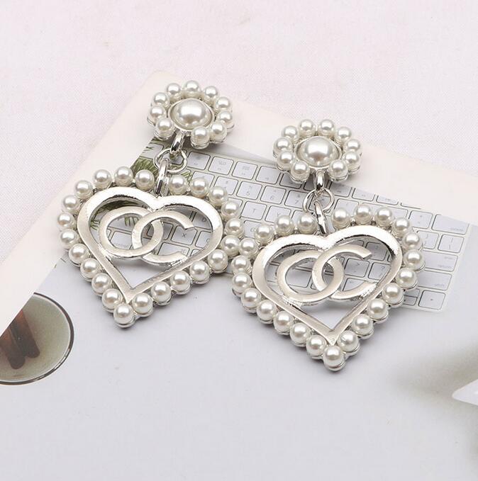

20colour 18K Gold Plated Luxury Brand Designers Letters Stud Geometric Classic Women Tassel Crystal Rhinestone Pearl Long Earring Wedding Party Jewerlry