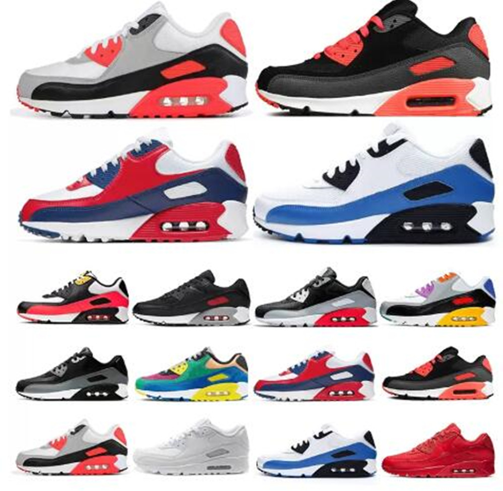 

AIR 2022 New 90 90s Footwear Max Running shoes mens women Black White Classic Cushion Casual Training sports Sneakers Big size 36-45, Choose an option