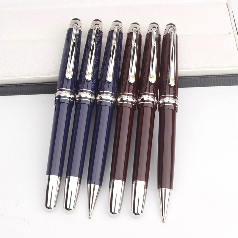 

Promotion Luxury Mt Pen High quality Petit Prince 145 Dark Blue Rollerball Ballpoint Fountain pens stationery office school supplies with Serial Number, As picture shows