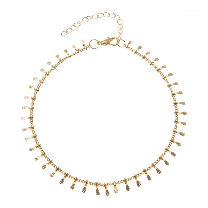 

Bohemian National Style Metal Vibrating Chain Necklace 2021 Fashion Simple Gifts For Girls Chains