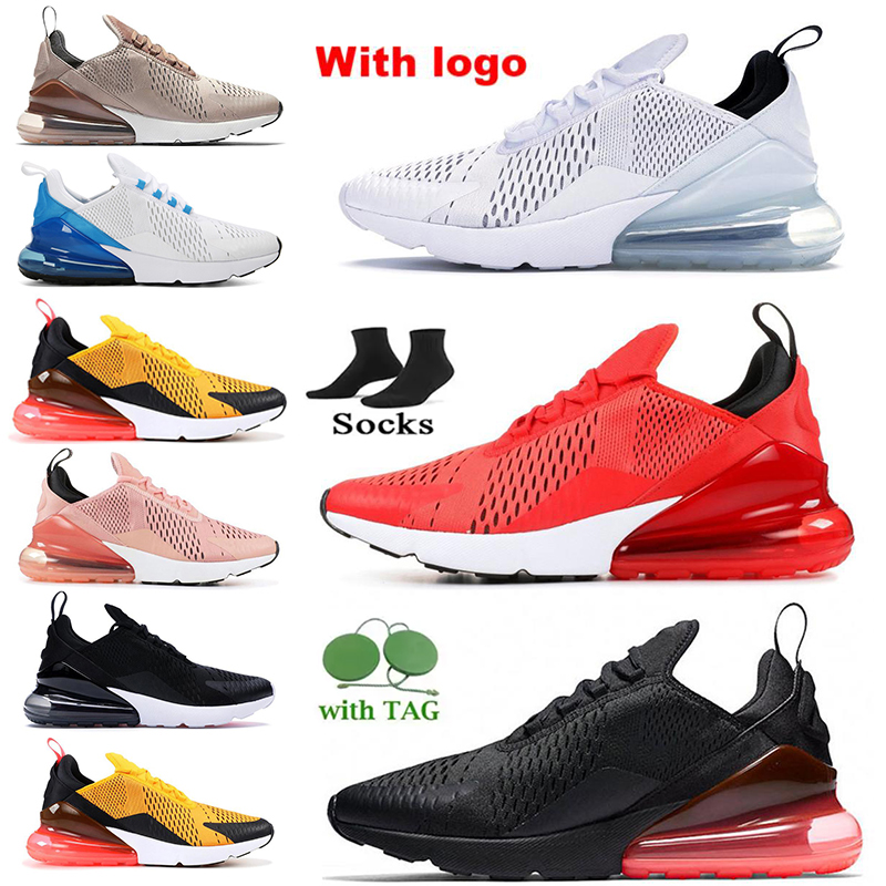 

2022 men shoes 270 runner sneakers Triple Black White Dusty Cactus Pack Total Orange Volt React Pure Platinum BAUHAUS UNC Women Breathable Sports Trainers size PK, Item#15