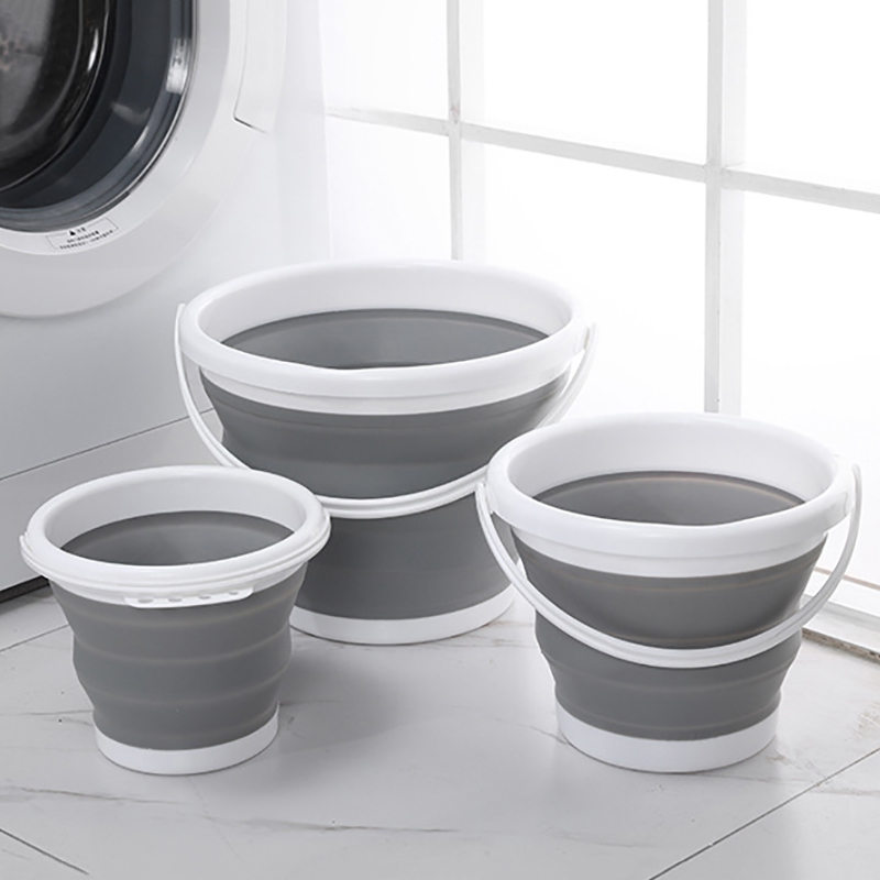 

1.5 - 10 Siicone Foding Bucket for Fishing Promotion Foding Bucket Car Wash Outdoor Fishing Round Square Camp Room Bucket