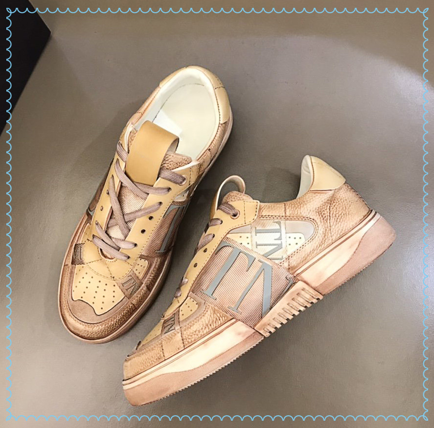 

2021SA Luxury high quality Men's canvas casual shoes Imported calfskin and classic decoration, Red;white