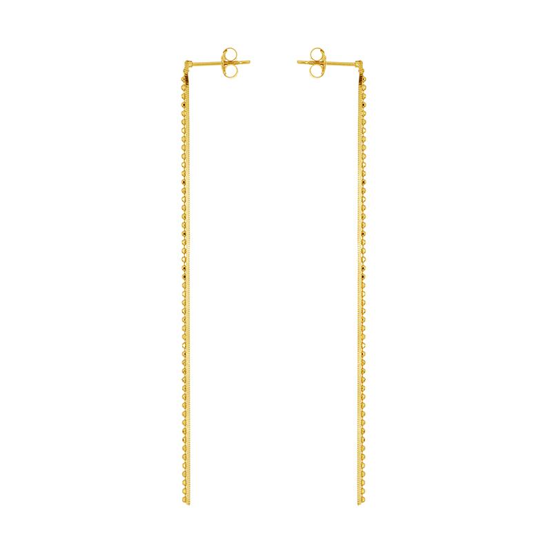 

Stud CANNER Simple Versatile Chain Tassel Earrings For Women 925 Sterling Silver Piercing Pendientes Wedding Jewelry, Golden;silver