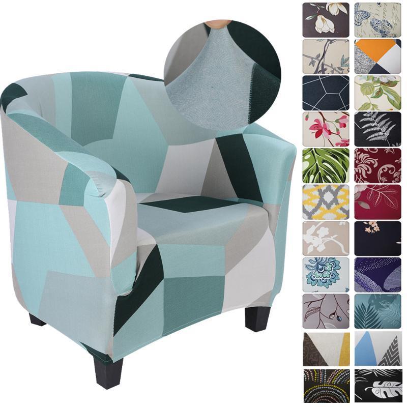 

Muti-style Printed Elastic Tub Sofa Cover Living Room Stretch Slipcover Protector Single Seat Couch Banquet Armchair