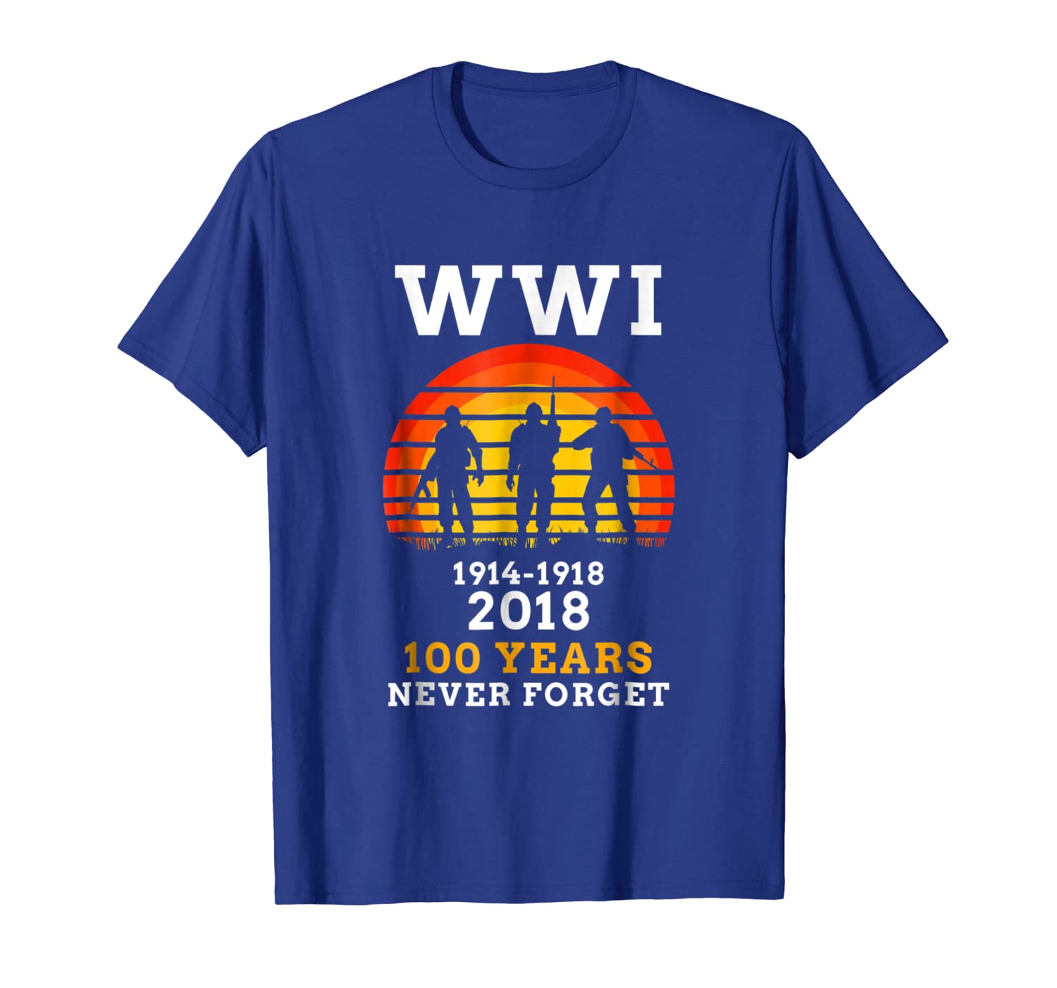 

world war 1, memorial 100 years anniversary t shirt, White;black