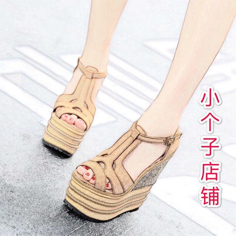 

Sandals Sweet Small Super High Heel Slope Stage Fashion Muffin Thick Bottom Nightclub, For large quantity
