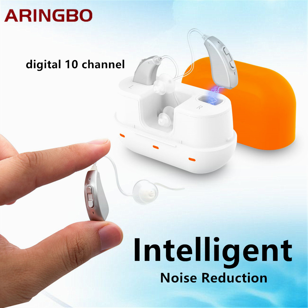 

Portable Digital 10 Channel Sound Amplifier Rechargeable Hearing Aids audifonos Hearing aid Ears Adjustment Tools pingScouts