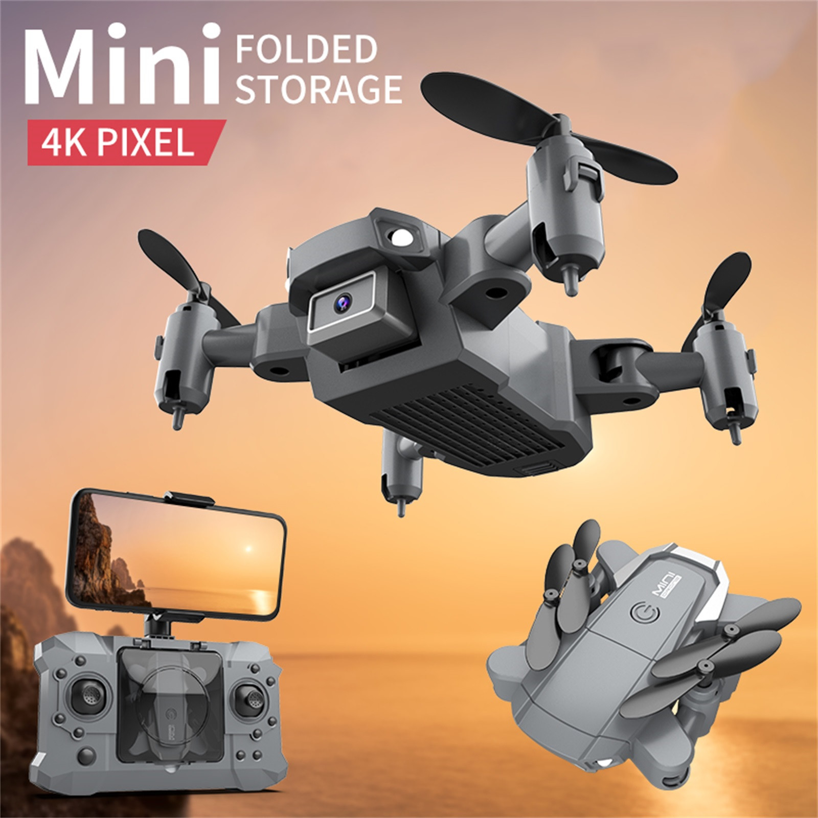 

KY905 Mini Drone with 4K Camera HD Quadcopter One-Key Return Wifi FPV Foldable Quadcopter Rc Drone, No camera