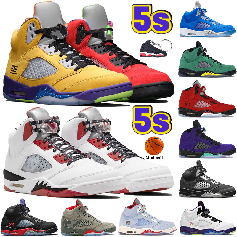 

2021 Newest 5 5s men Basketball Shoes quai 54 raging red alternate grape what the bluebird Oregon top 3 mens designer sneakers, Bubble wrap packaging
