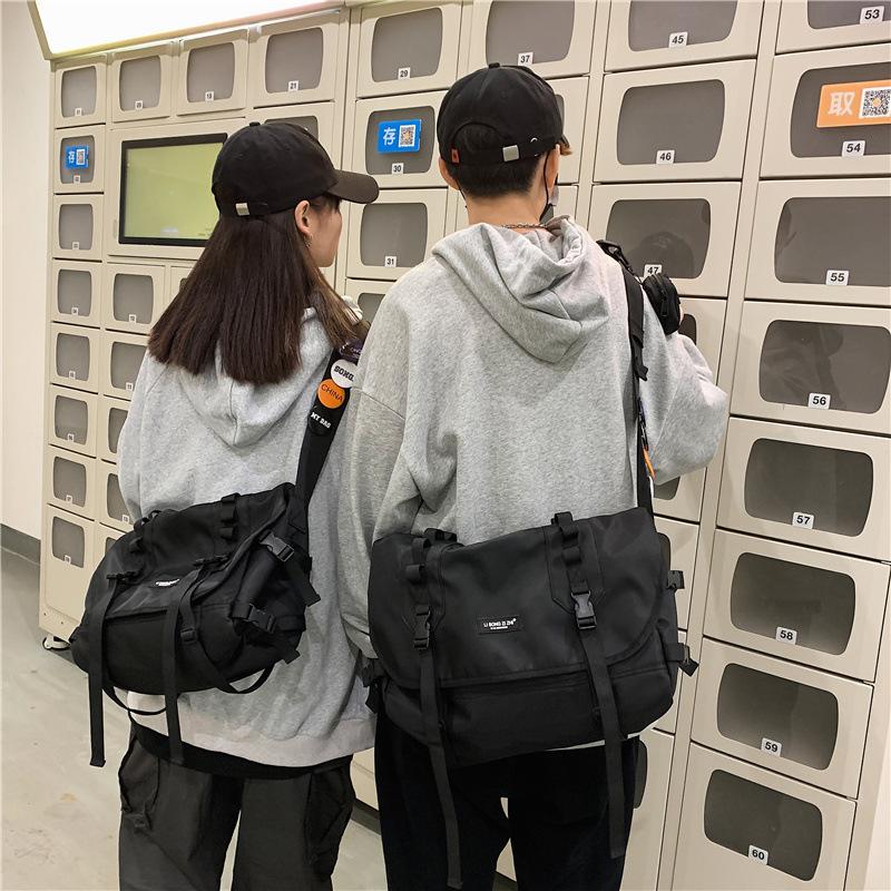 

Duffel Bags 2021 Men's Japanese Tide Brand Messenger Bag Student Large-capacity Ladies Tooling Couple Shoulder, Black small