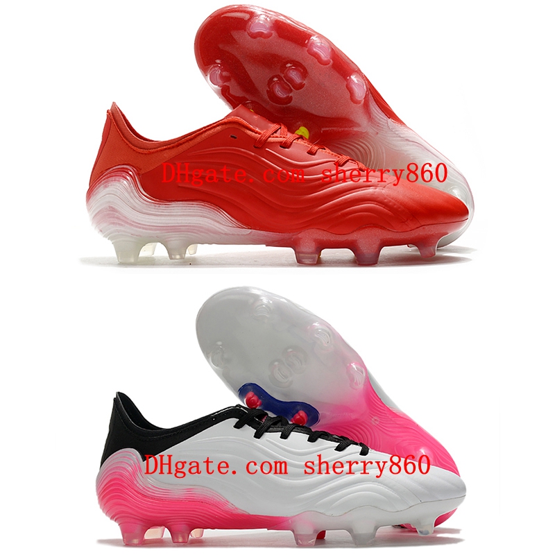 

2021 mens soccer shoes COPA SENSE.1 FG cleats outdoor football boots Trainers Leather scarpe da calcio Firm Ground Size 39-45, As picture 1