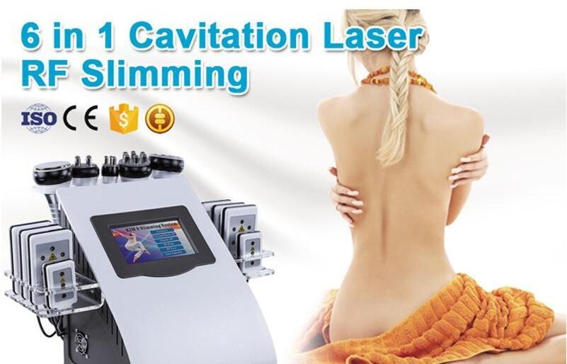 

6in1 Cavitation Vacuum Multi-polar RF Photon LED Ultrasonic Skin Rejuvenation Slimming SPA Machine