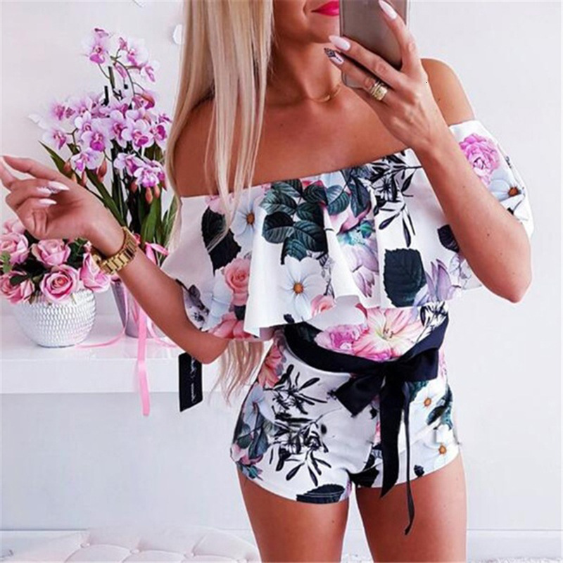 

2021 New Fashion Jumpsuit Elegant Bodysuit Sexy Macacao Summer Playsuit Bandage Romper the Waist Women Body Feminino 2t8y, Beige