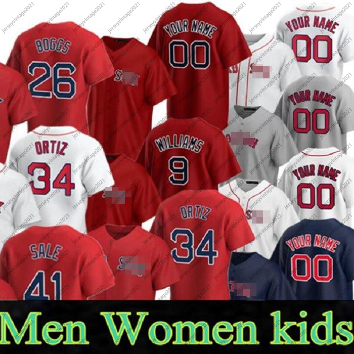 

Custom New Baseball Jersey 41 Chris Sale 50 Mookie Betts 34 David Ortiz 28 JD Martinez 19 Bradley Jr. 15 Pedroia 16 Benintendi jersey, Colour 1