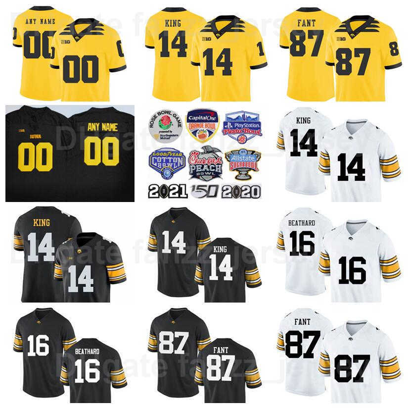 

NCAA Iowa Hawkeyes College Football 16 CJ Beathard Jersey Man 12 Ricky Stanzy 14 Desmond King 23 Shonn Greene 4 Nate Stanley 38 TJ Hockenson 87 Noah Fant University, Black