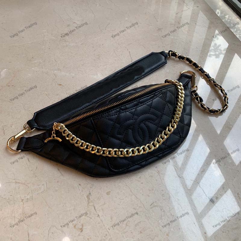 

High quality luxury bag men and women retro chain beltbag fashion Waist bags, Customize