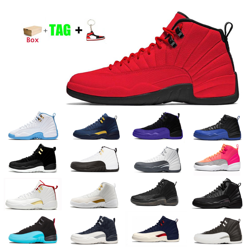 

Wolf Grey basketball shoes 12s jumpman university 12 mens sports Twist sneakers gold indigo black dark concord CNY cherry gym red high trainers, #6 bulls