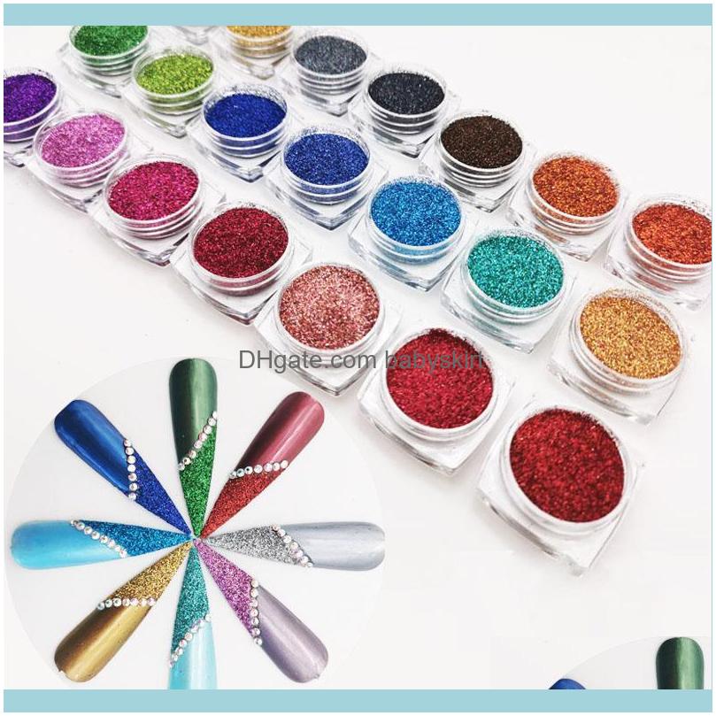 

Nail Salon Health & Beautynail Glitter 21Pcs/Set Holographic Laser Powder Art Aessories Colourful Sparkly Fine Dust Manicure Decorations Dro