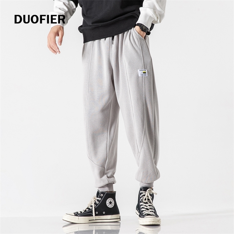 

Casual Sports Men Harem Pants Comfortable Cotton Keep Warm Loose Comfort Mans Jogging Pants Streetwear Fashion Male 3XL 210603, Krk6025blue