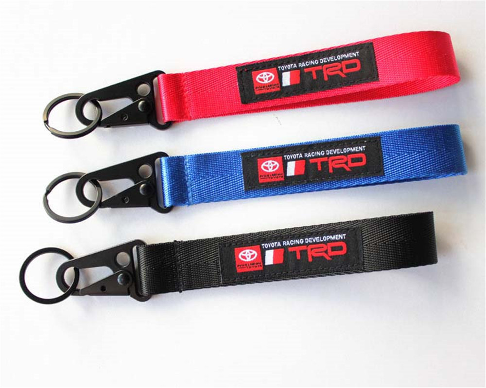

Straps & Charms Sport Racing wrist Keychain For Car logo Mobile Phone ID Card Hanging Lanyards As MOMO Keyring women men #1