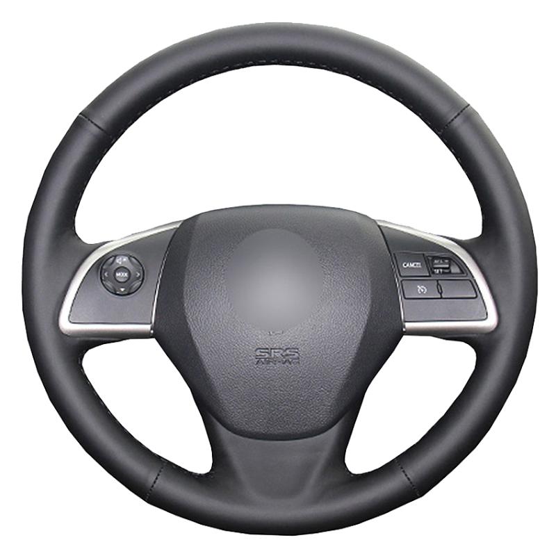 

Steering Wheel Covers Black Genuine Leather Car Cover For Mitsubishi Outlander Mirage ASX 2012-2021 Eclipse Cross 2021-2021 L200 2021