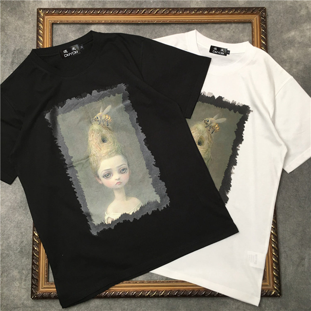 

2021 New Barrett Men' Short-sleeved T-shirt Hairstyle Hive Pattern Women t Shirts|streetwear 2191001629 Gi8g, Black