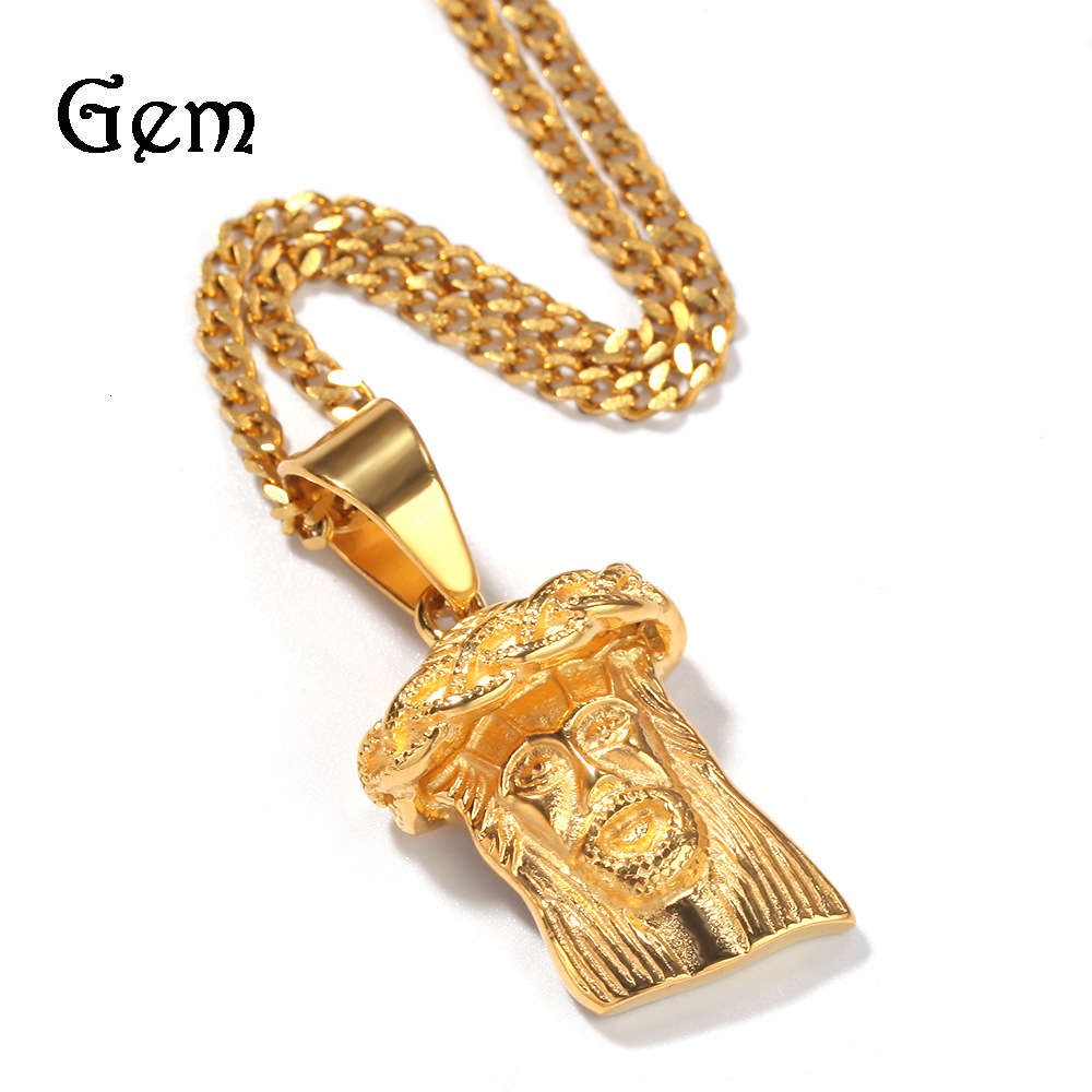 

Hip hop stainless steel Jesus pendant vacuum color preserving stereo Jesus Pendant
