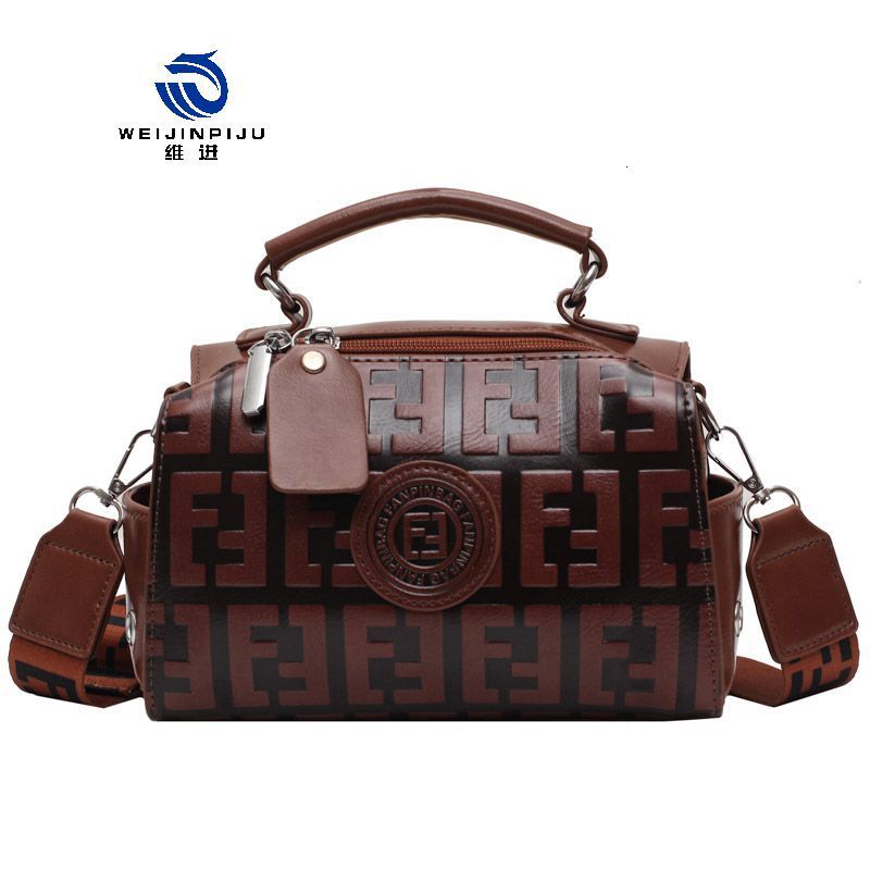 

spring 2021 new handbag personality letter badge Single Shoulder Messenger ribbon fashion women's Bag