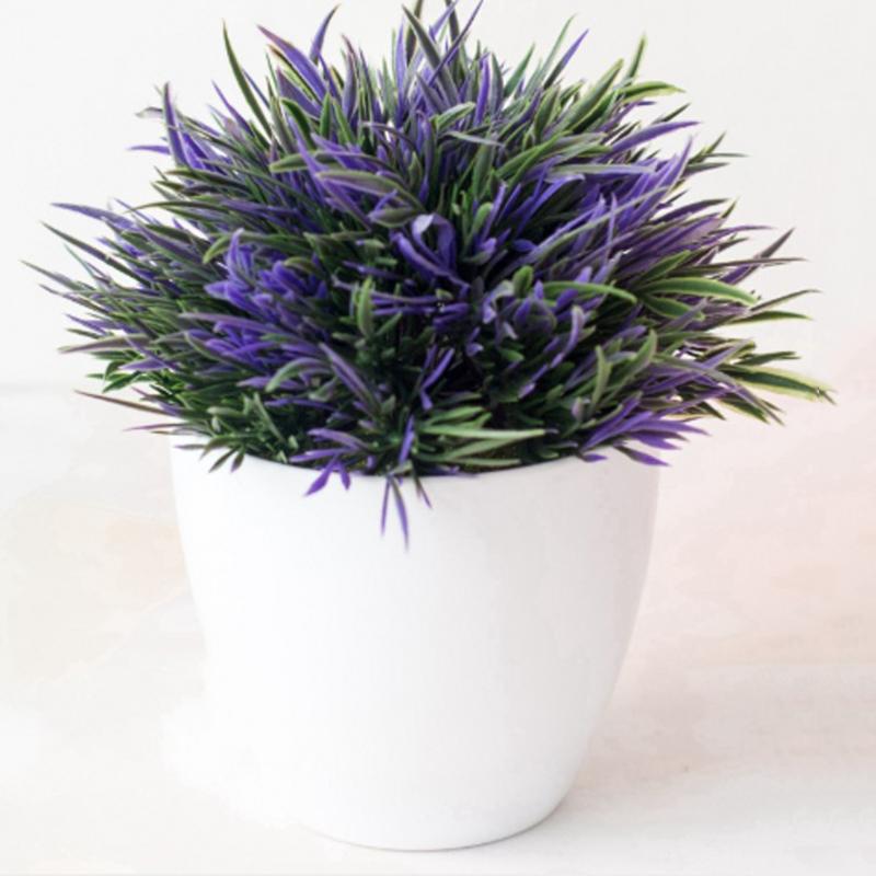 

Decorations Crafts DIY Ornament Artificial Potted Plant Flower Bonsai Wedding, Fuchsia