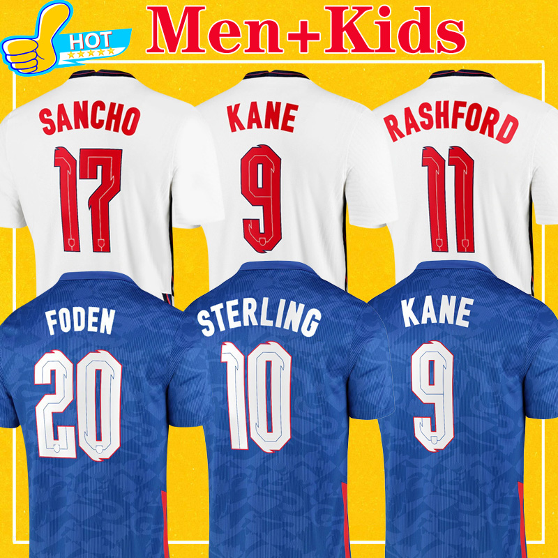 

Soccer Jersey KANE RASHFORD SANCHO GREALISH STERLING MOUNT RICE FODEN Football Shirts Men + Kids Kit 20 21, Home kids