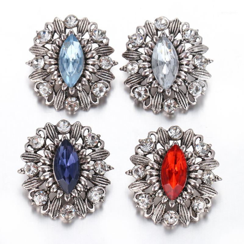

Link, Chain KZ1284 Beauty Round Rhinestone Heart Flower 18MM Metal Giner Snap Button For DIY Charm Bracelet Jewelry Wholesale1