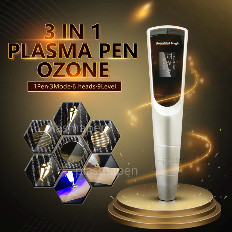 

3 in 1 Newest Ozone eyelid beauty jett plasma lift pen mole remover medical for Skin Rejuvenation spot removal palsmapen