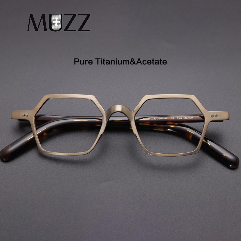 

Fashion Sunglasses Frames Men Titanium Glasses Frame Square Japan Luxury Myopia Optical Prescription Acetate Eyeglasses Retro Small High Qua