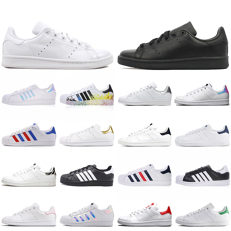 

classic stan smith casual designer shoes men women triple white off black dark blue zebra platform trainers ourdoor sports sneakers jogging walking size 36-45, A#11 36-45 silver
