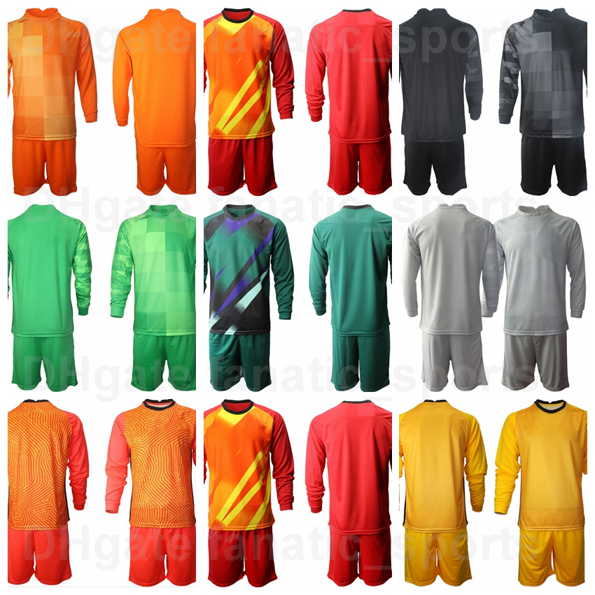 

Men GK Goalkeeper Chile Soccer Long Sleeve Jersey Set Goalie With Short 1 Gabriel Arias Claudio Bravo 12 Brayan Cortes Sport Football Shirt Kits Uniform Top Quality, Orange